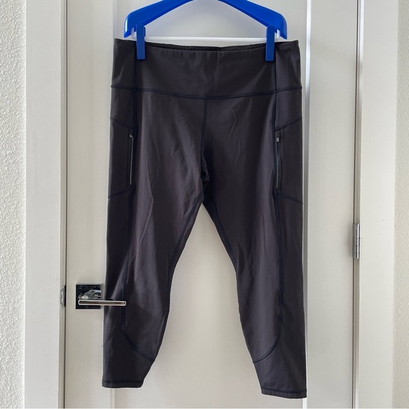 Athleta Rainier Tight Fleece Leggings Yoga Fitness Gym Pant Plus Size 2X Black - Picture 3 of 10